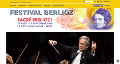 Desktop Screenshot of festivalberlioz.com